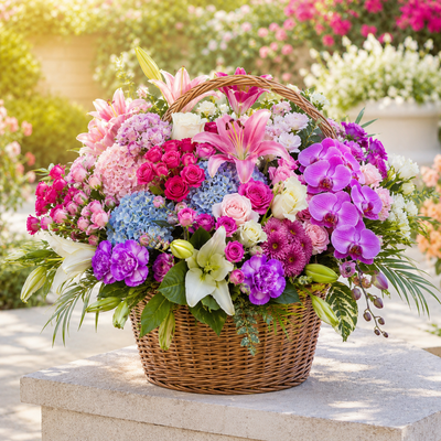 Flower Basket Arrangements